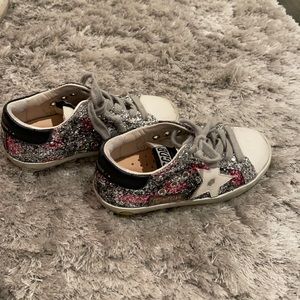 Authentic Girls Sparkle Golden Goose with pink detail